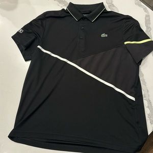 Lacoste Authentic Black Polo Barely used Size 5 Large